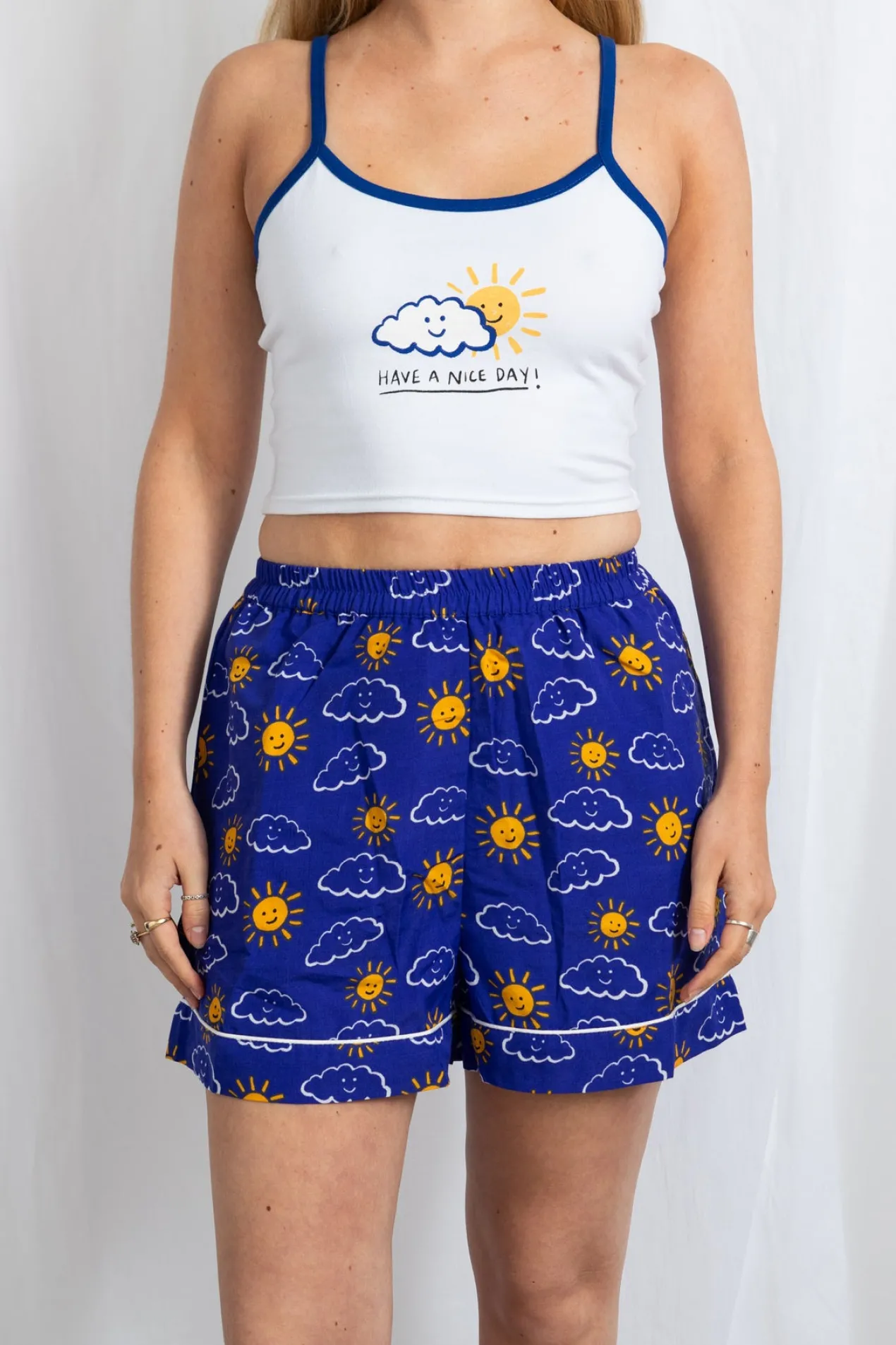 Women Daisy Street Hoodies & Sweatshirts-Cami Pyjama Set