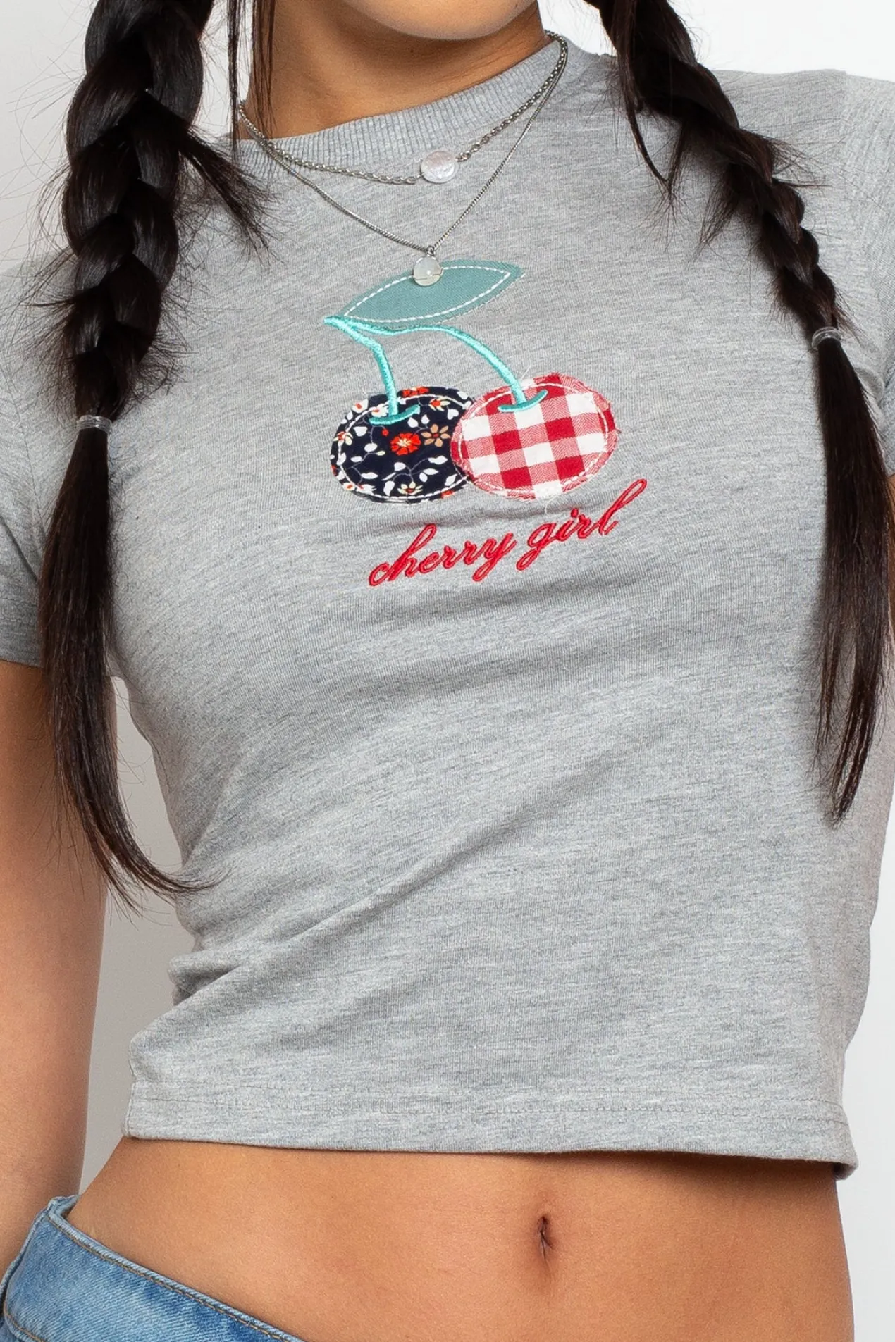 Women Daisy Street Tops | T-Shirts-Cherry Baby Tee