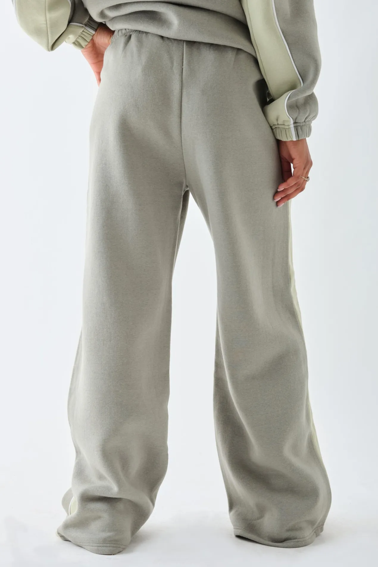 Women Daisy Street Trousers-Joggers With Panelling Detail