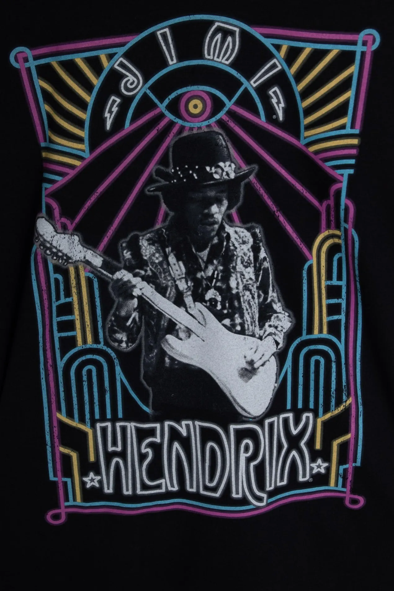 Women Daisy Street T-Shirts-Licensed Relaxed T-Shirt With Jimi Hendrix Print