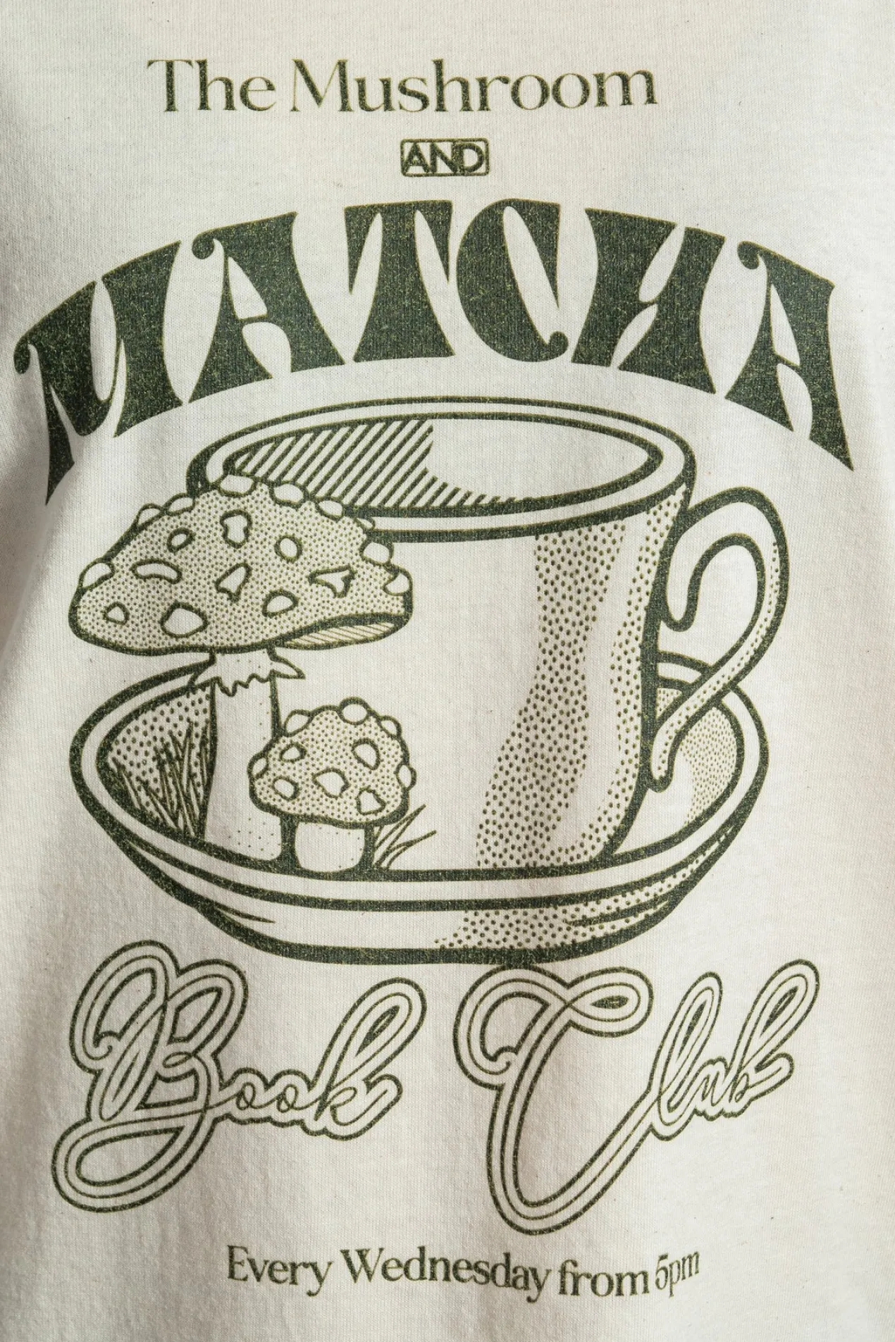 Women Daisy Street Tops | T-Shirts-Matcha Book Club Oversized Tee