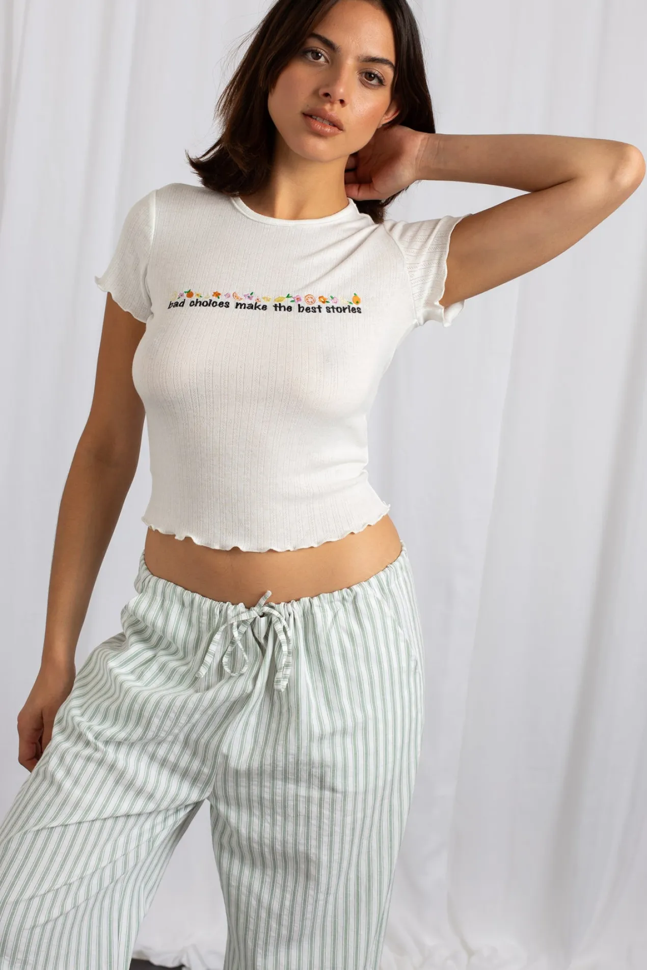 Women Daisy Street Trousers-Mid Rise Straight Leg Bottoms
