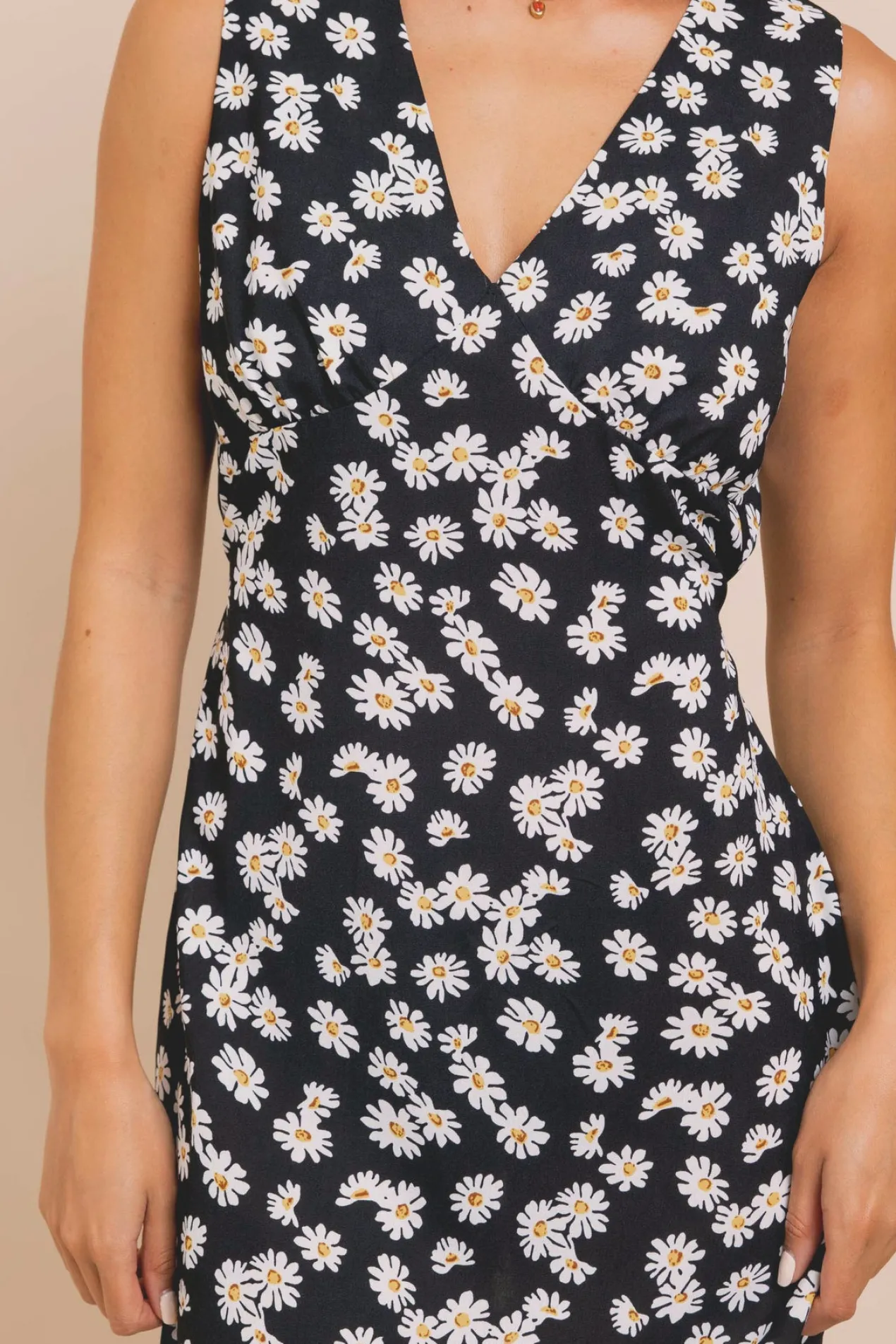 Women Daisy Street Dresses-Mini Dress With Cup Detail And Tie Waist