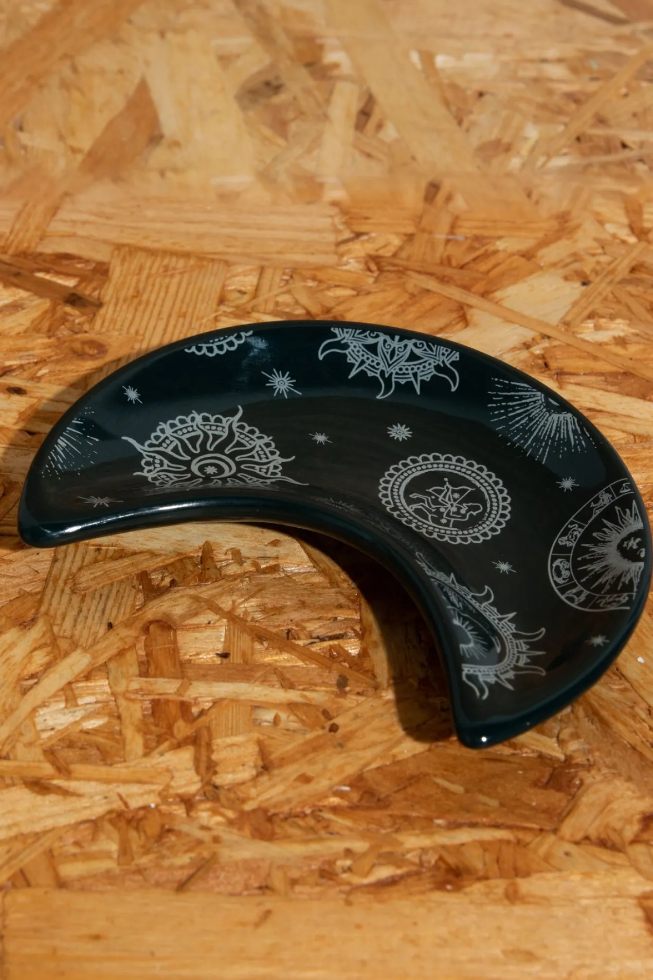 Daisy Street Accessories | Homeware-Moon Trinket Tray With Celestial Print