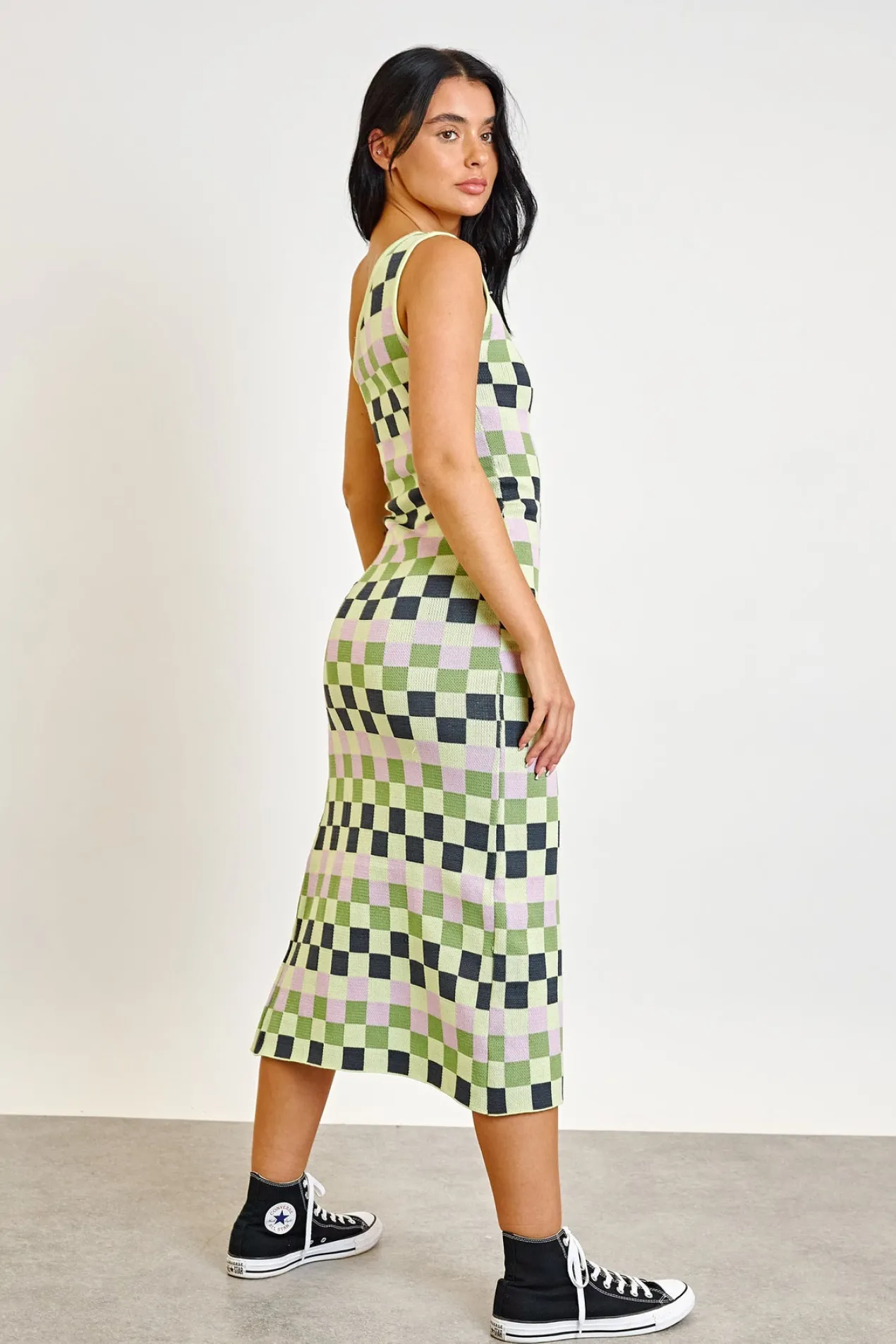 Women Daisy Street Dresses-One Shoulder Knitted Dress