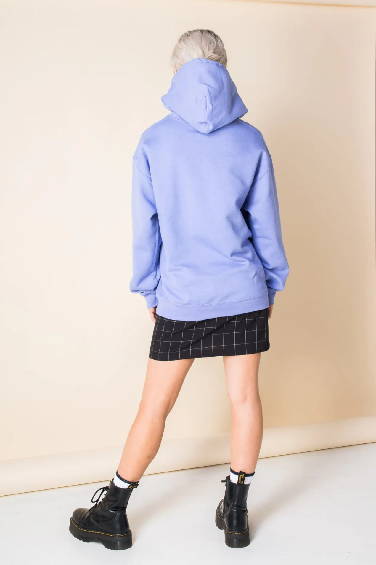 Women Daisy Street Hoodies & Sweatshirts-Oversized Hoodie with Leave Me Alone Print