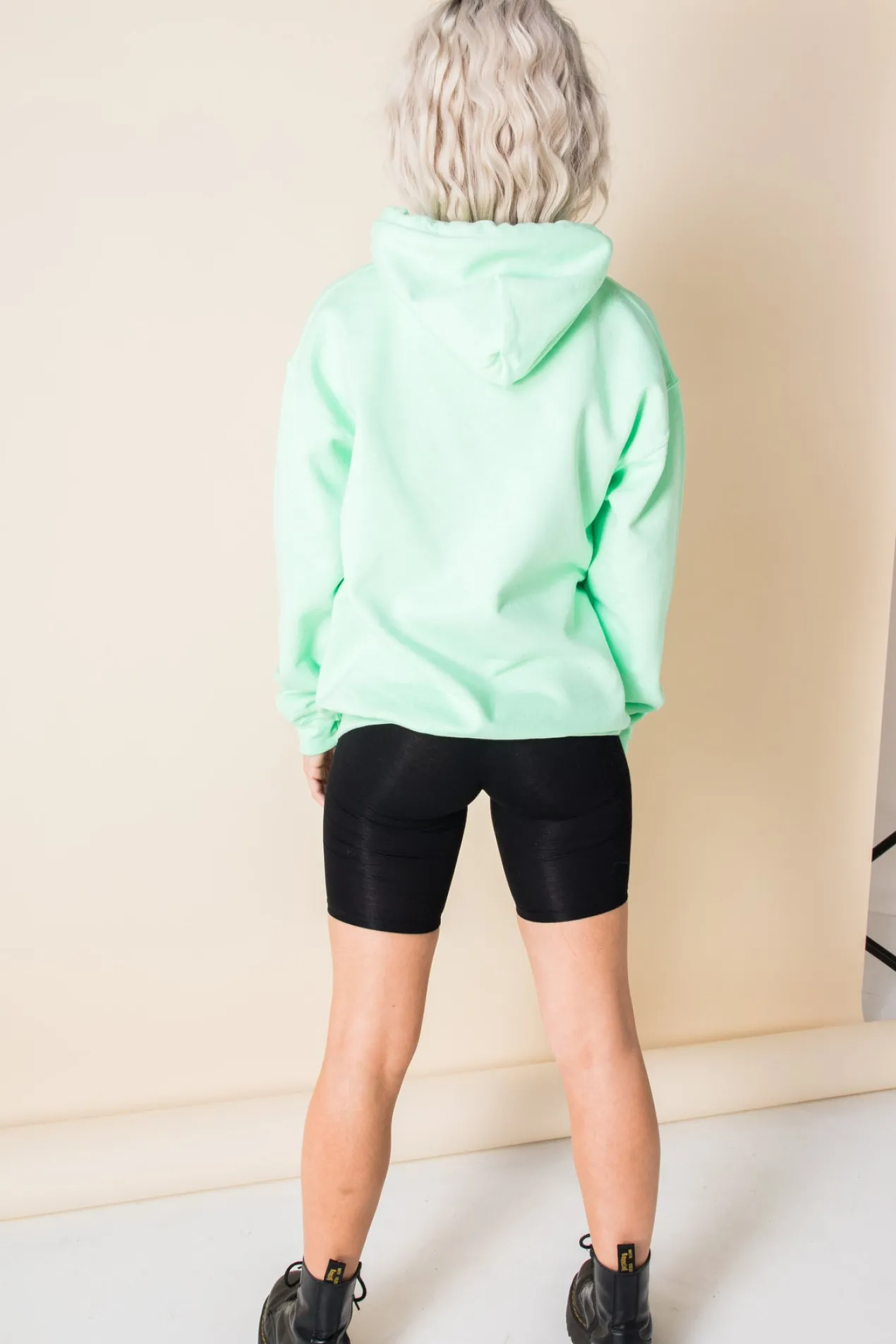 Women Daisy Street Hoodies & Sweatshirts-Oversized Hoodie with Cute as F*ck Print