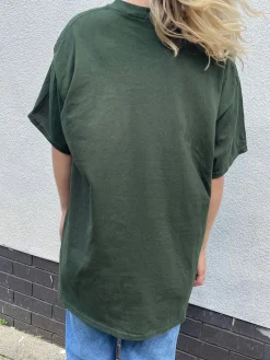 Women Daisy Street T-Shirts-Relaxed T-Shirt with Saint Anton Graphic