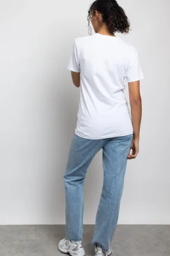 Women Daisy Street T-Shirts-Relaxed T-Shirt with Love Print