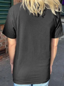 Women Daisy Street T-Shirts-Relaxed T-Shirt with Let's Get Outta Here Print