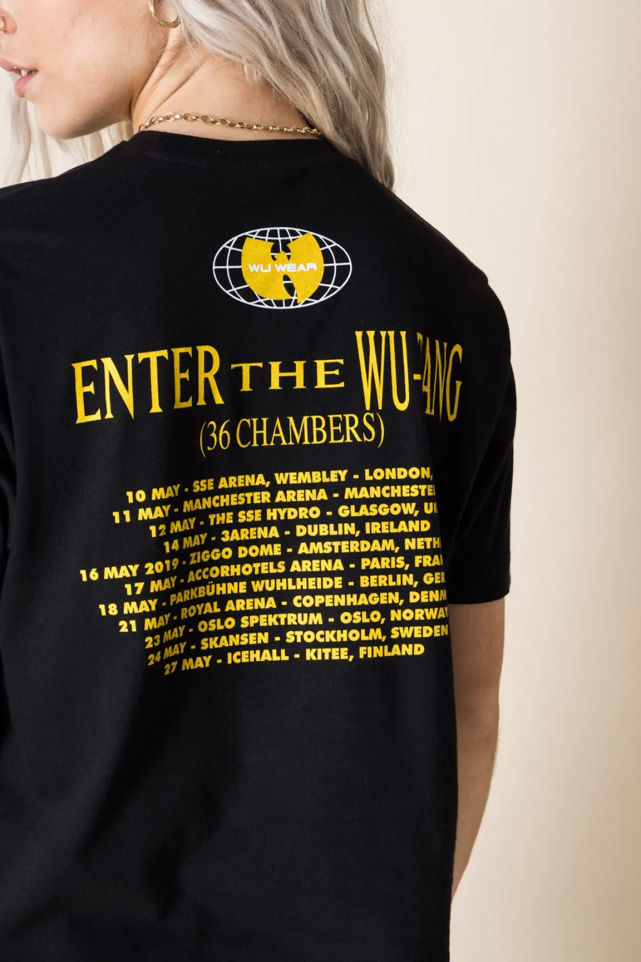 Women Daisy Street Band Tees | T-Shirts-Relaxed T-Shirt with Wu-Tang Clan Print