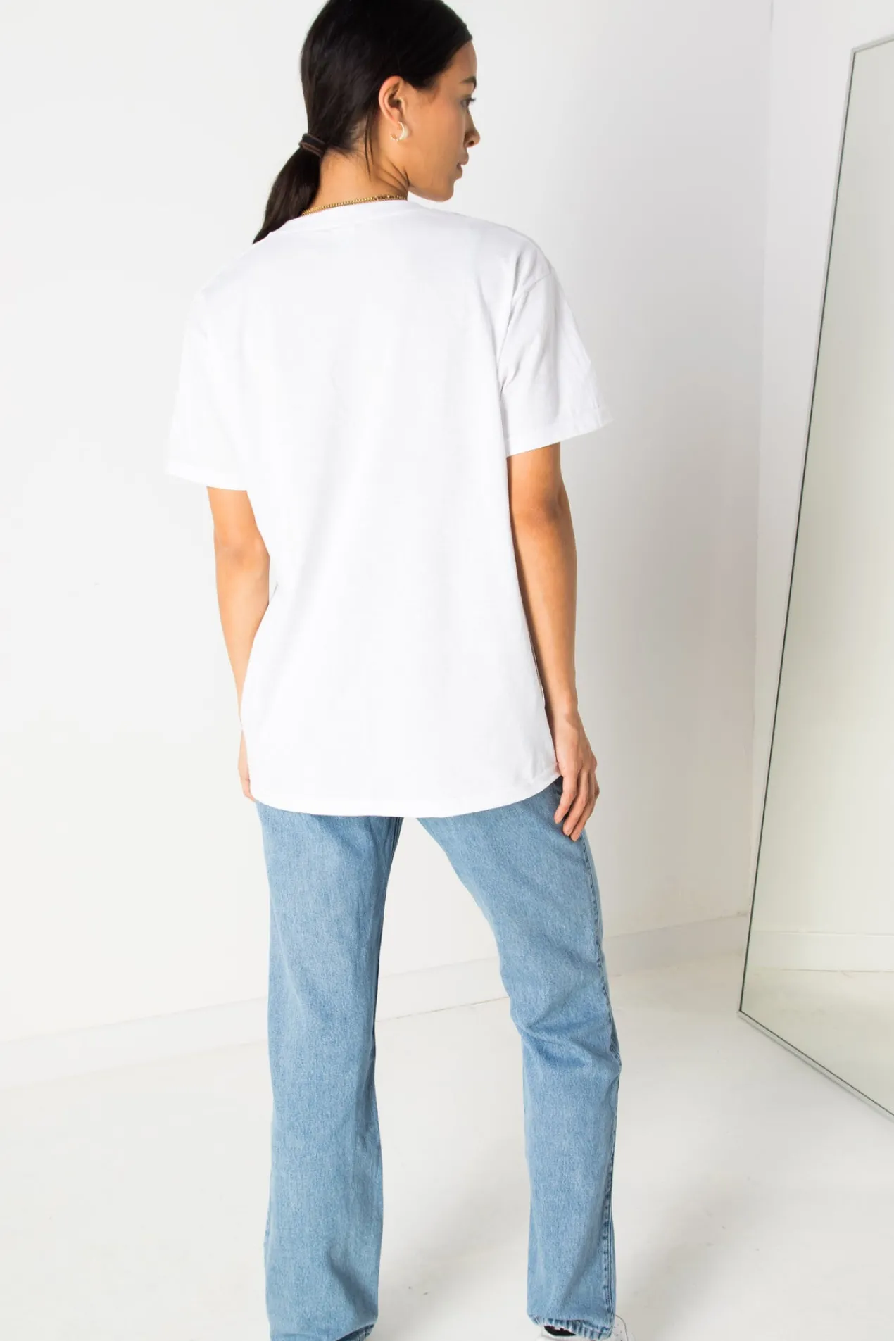 Women Daisy Street T-Shirts-Relaxed T-Shirt with Capricorn Print
