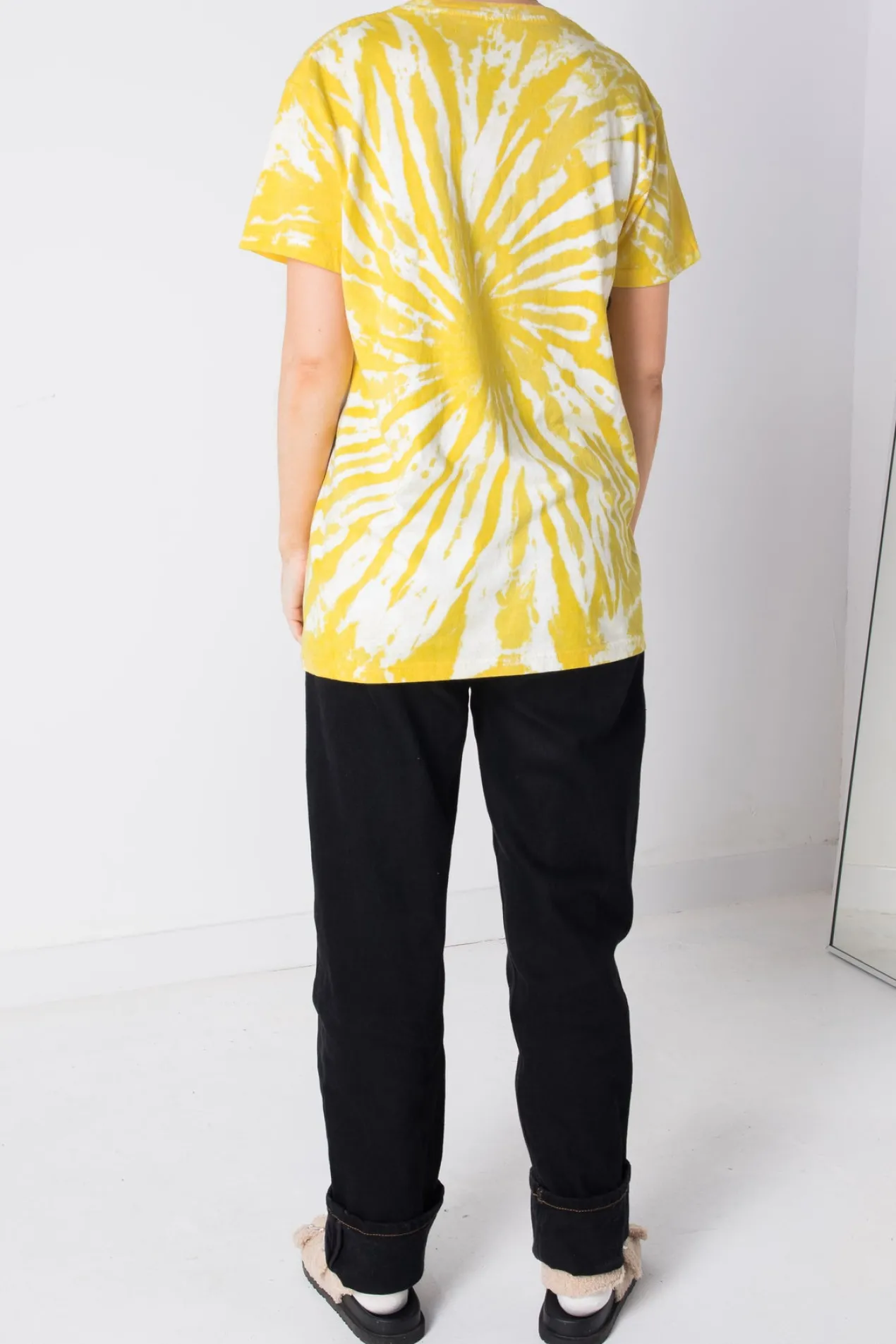 Women Daisy Street Band Tees | T-Shirts-Relaxed Tie-Dye T-Shirt with Wu-Tang Print