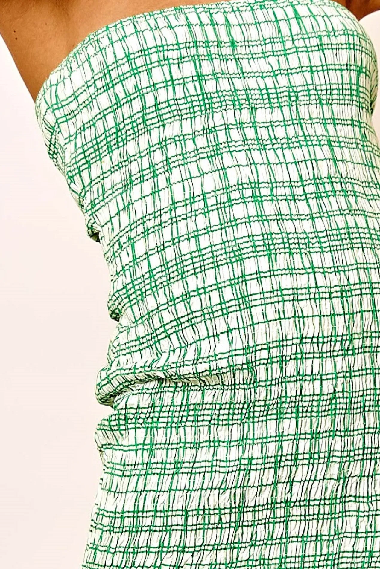 Women Daisy Street Dresses-Shirred Bodycon Bandeau Mini Dress