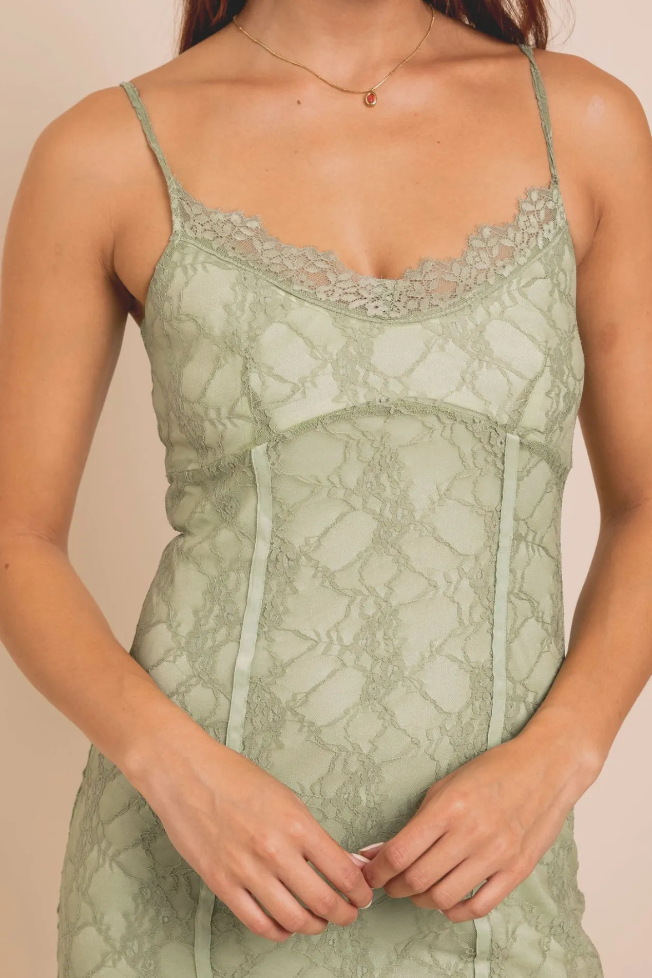 Women Daisy Street Dresses-Stretch Lace Midaxi Dress