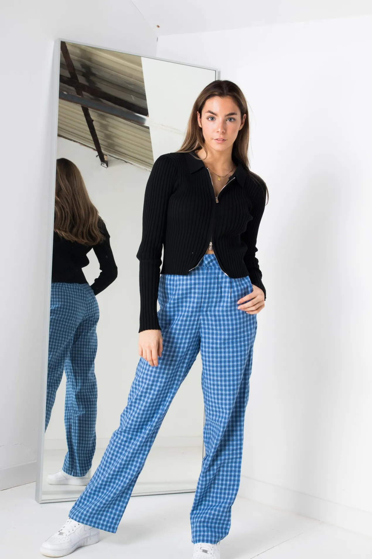 Women Daisy Street Trousers-Trousers in Blue