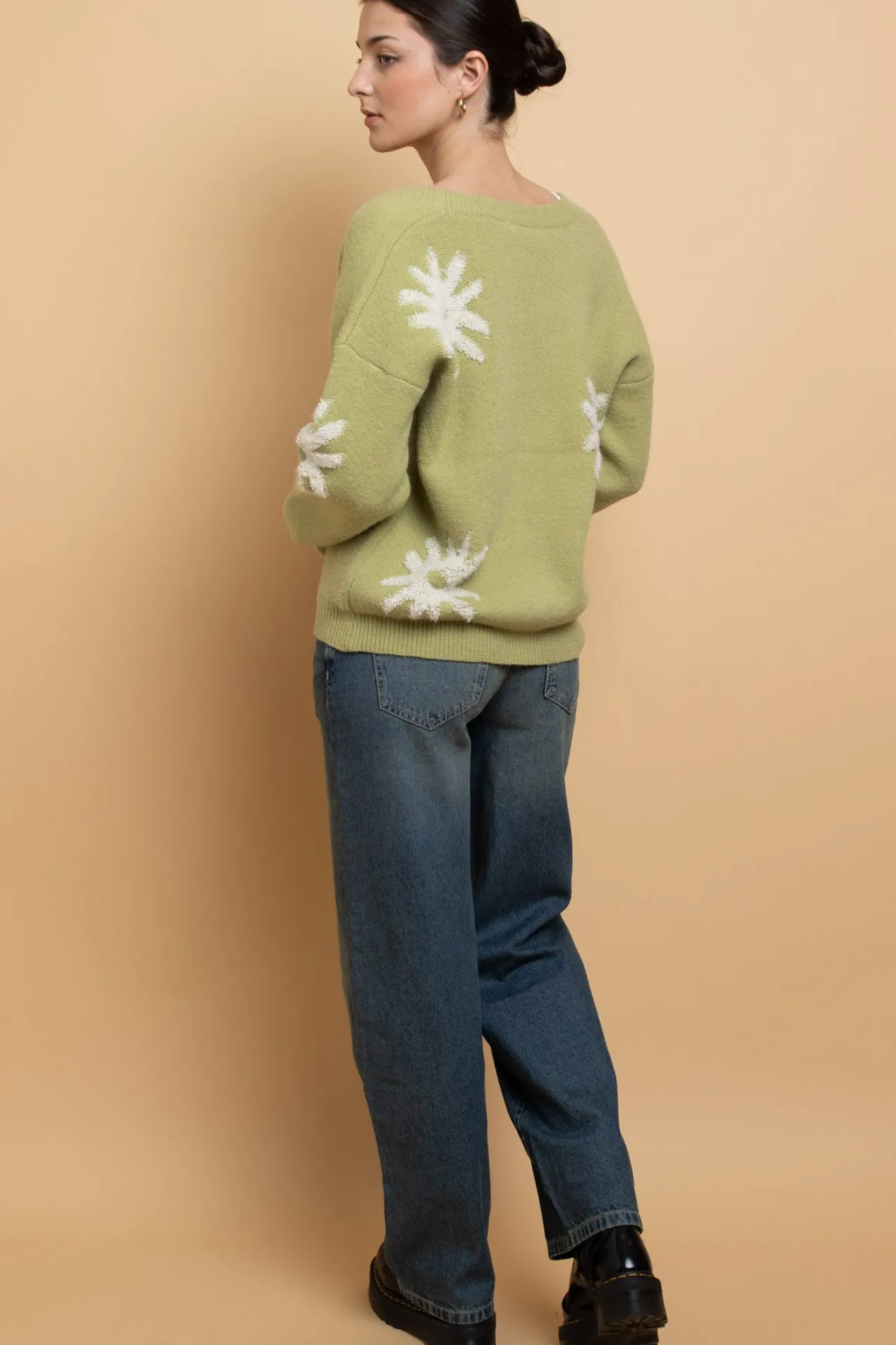 Women Daisy Street Tops | Cardigans-Tufted Intarsia Cardigan
