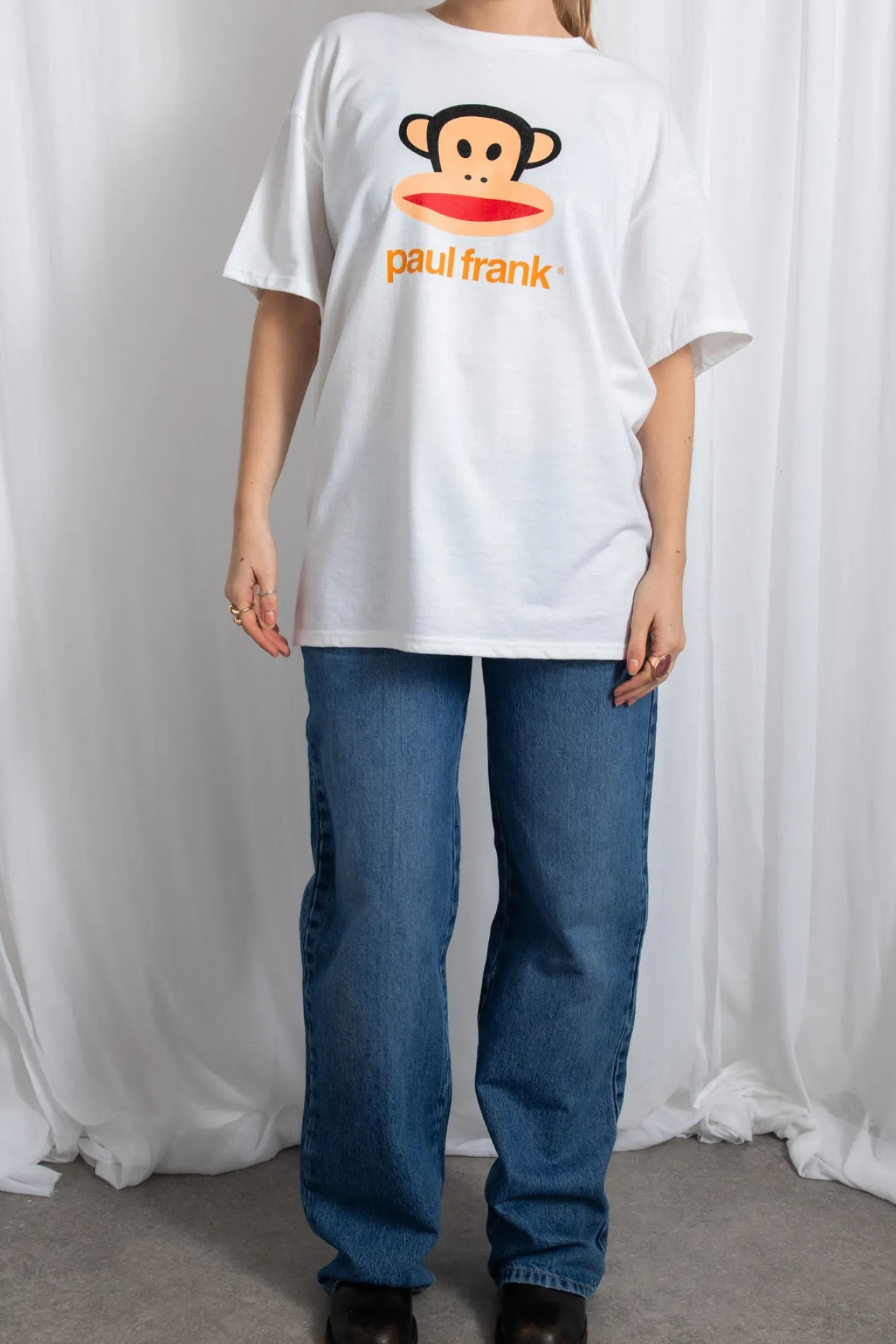 Women Daisy Street T-Shirts-X PAUL FRANK OVERSIZED JULIUS TEE