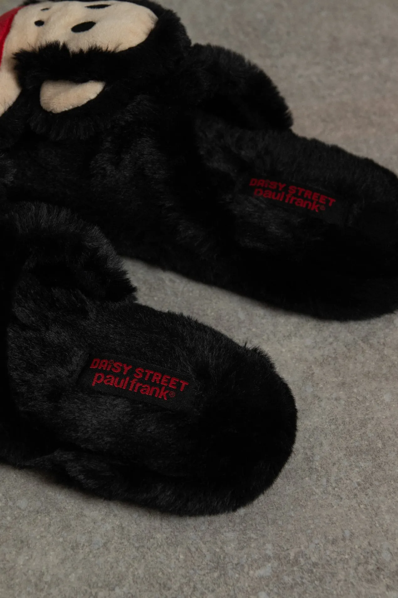 Women Daisy Street Slippers-X PAUL FRANK FLUFFY SLIPPERS